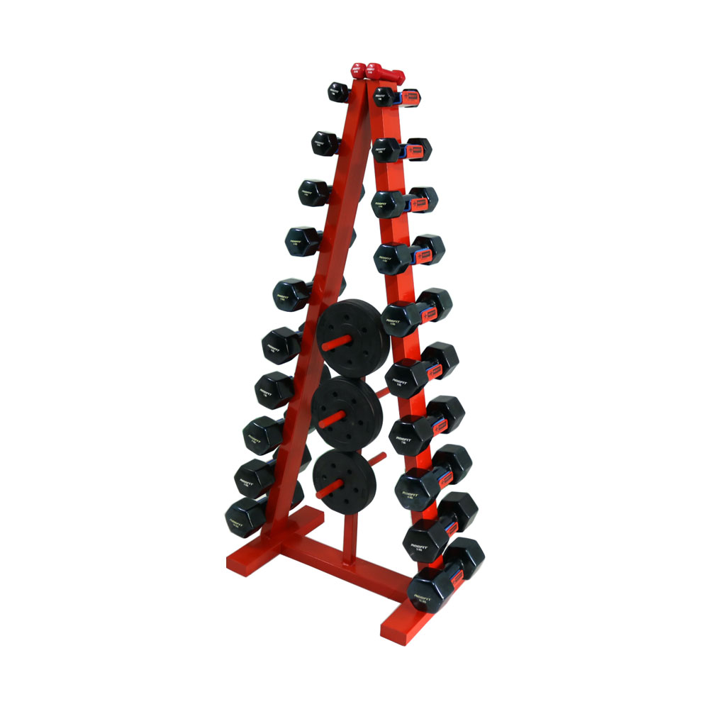 Kệ tạ tay chữ A màu cam cao 1m4