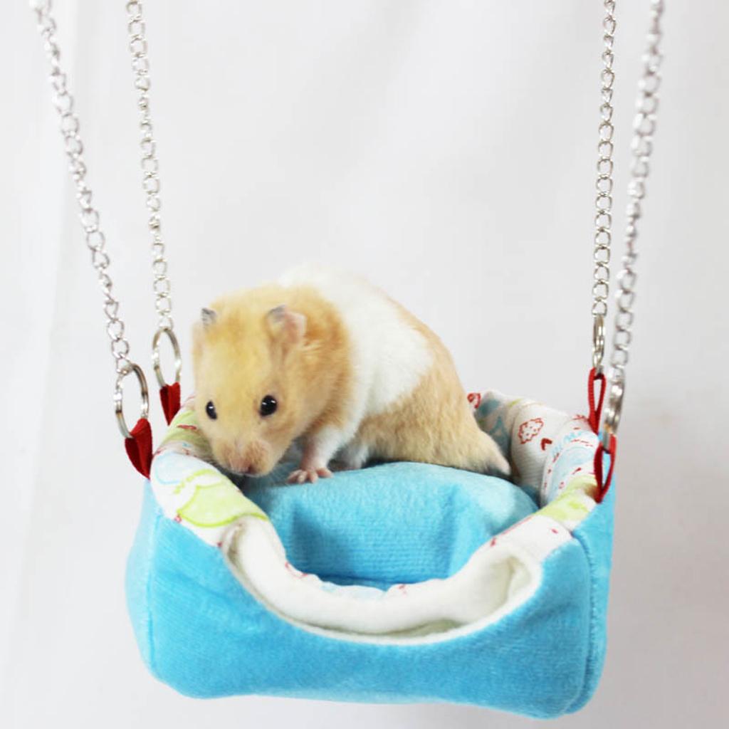 Dual Use Hammock Sofa for Rat Hamster Squirrel Hanging Bed Toy House Nest