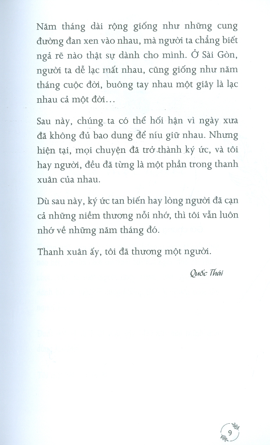 Thanh Xuân Ấy Tôi Đã Thương Một Người (Tản Văn)