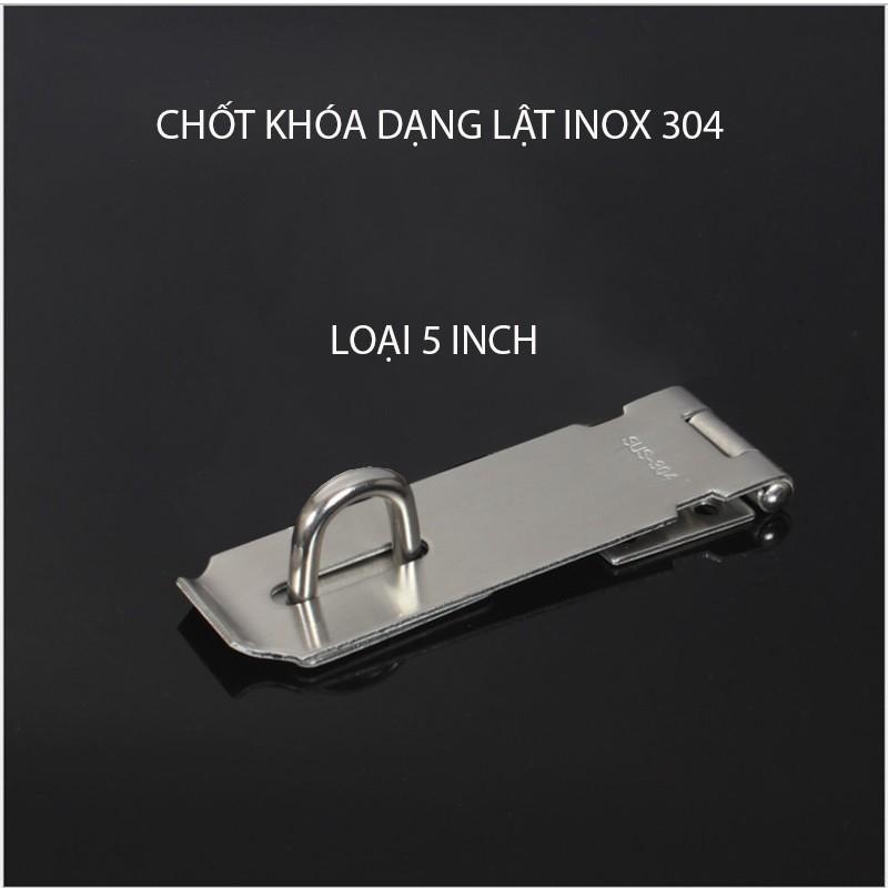 CHỐT KHÓA CỬA KIỂU LẬT BẰNG INOX 304 DÀY 2MM