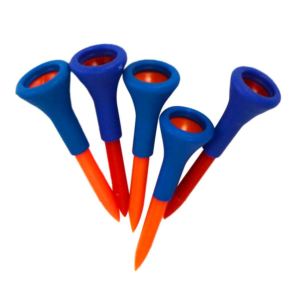 10 Pieces Soft Rubber Cushion Top Golf Tees Golf Accessories Short and Medium