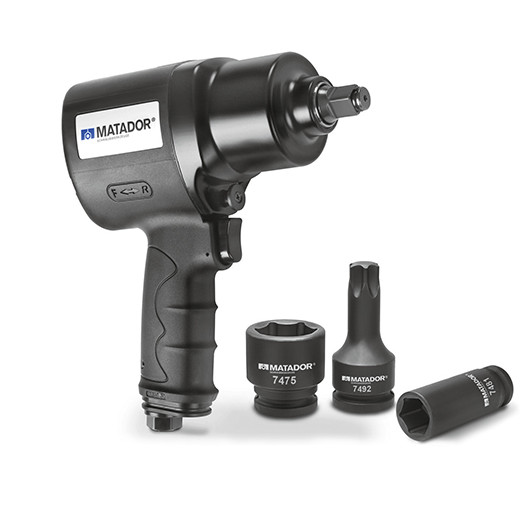 MÁY VẶN BULONG DÙNG HƠI 1/2 INCH 1.490 N.M MATADOR 7000 0001