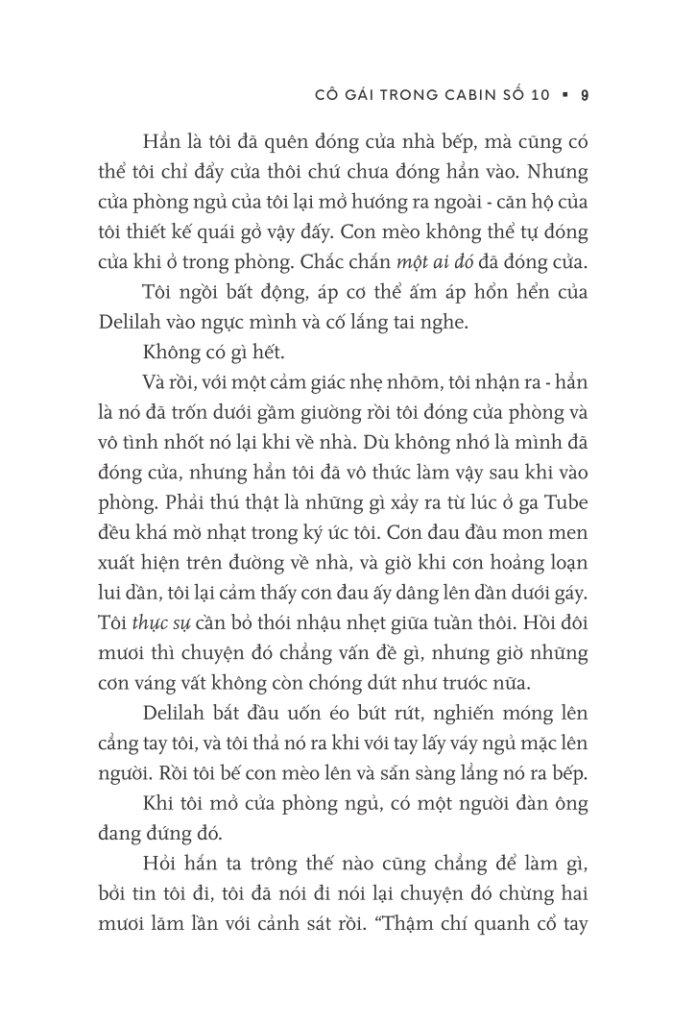 Sách Cô Gái Trong Cabin Số 10