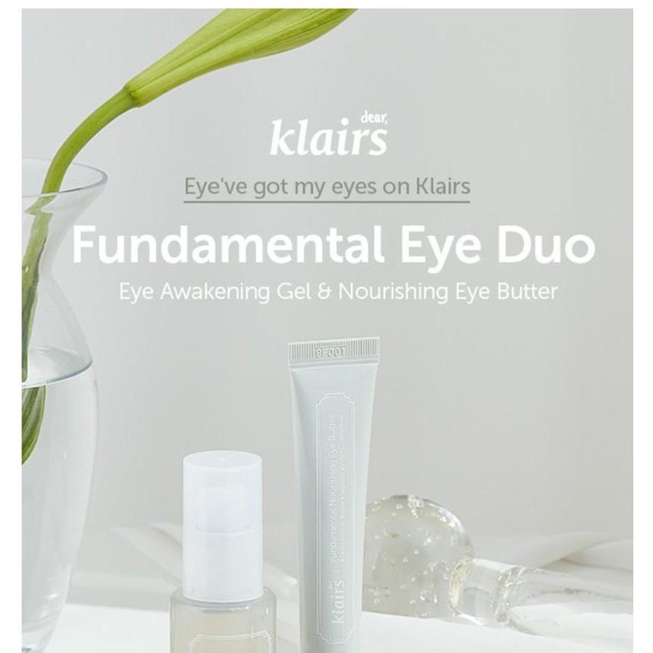 Kem dưỡng mắt chống lão hóa, cấp ẩm, giảm nếp nhăn klairs fundamental nourishing eye butter 20g