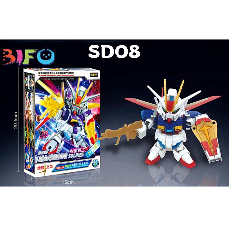 Mô hình lắp ráp bằng nhựa Gundam giá rẻ SD BB bộ sưu tập Destiny Freedom Thunder Justice Pulse-CLOUDSTOREV2