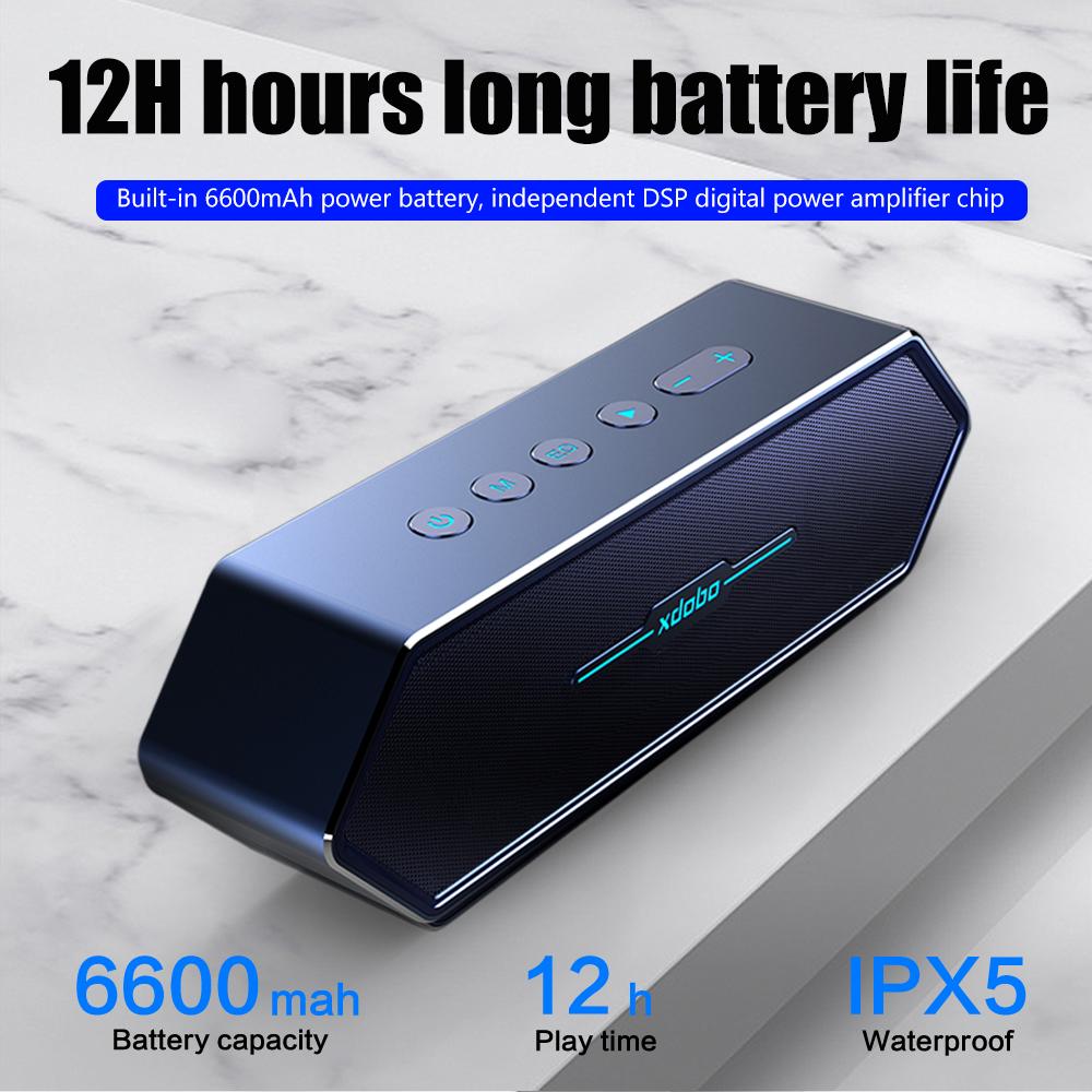 XDOBO Niết Bàn 50W Loa Bluetooth Công Suất Game TWS 3D Stereo Loa Siêu Trầm Loa Bluetooth Rạp Hát Tại Nhà Âm Thanh Không Dây Cột Color: Two colors