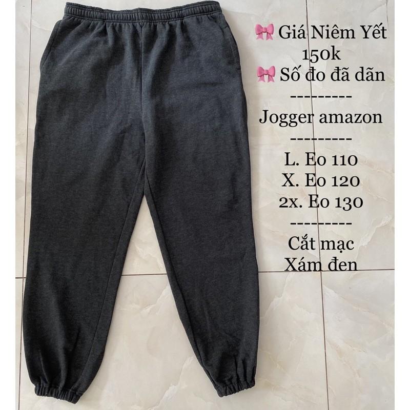 Quần bigsize jogger bo ống nỉ dày dặn