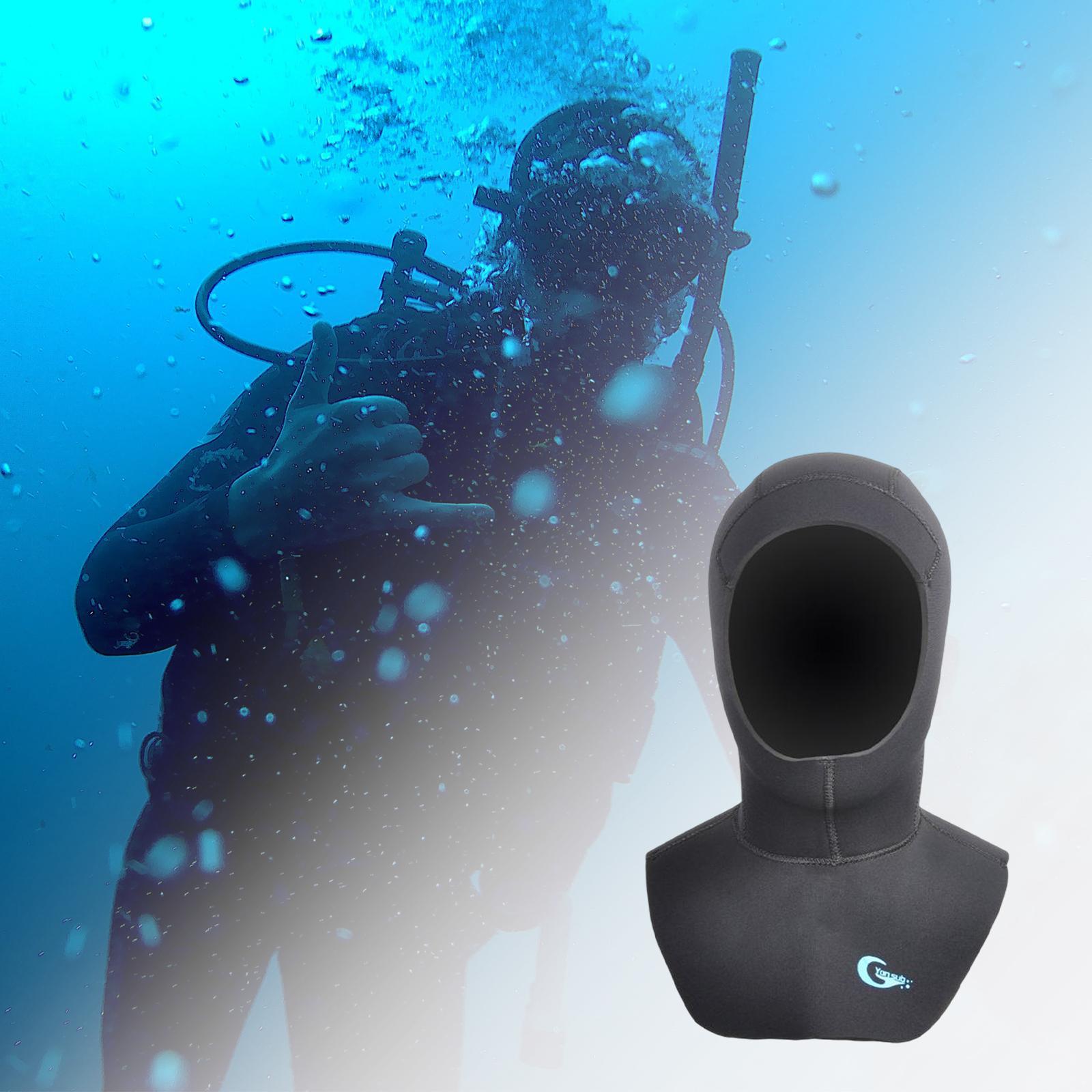 Diving Hood 5MM Neoprene Wetsuit Dive Hood for Men Women Dive Cap Surfing Thermal Hood for Water Sports