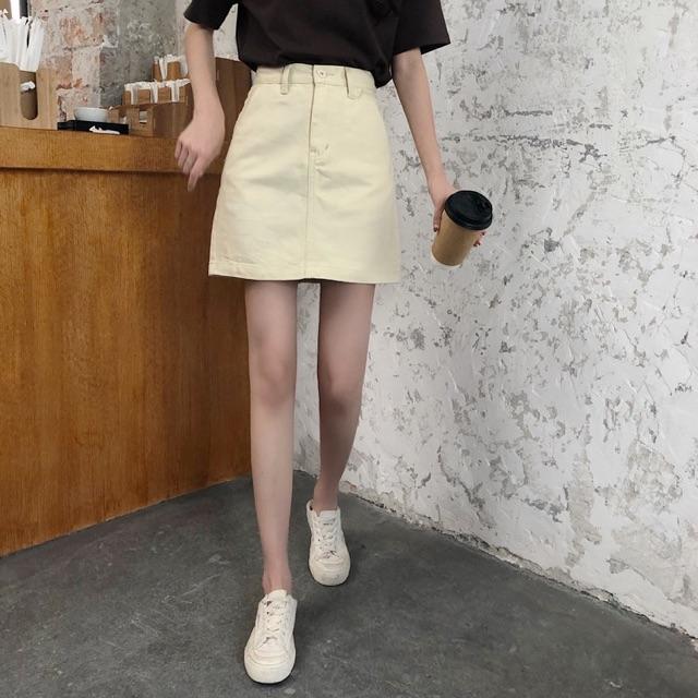 Chân váy khaki basic nhiều màu