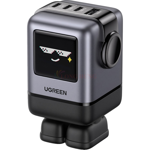 Cốc sạc Ugreen Uno RG GaN 1C Robot Fast Charger 100W 1USB 3Type-C X688 45514B - Hàng chính hãng