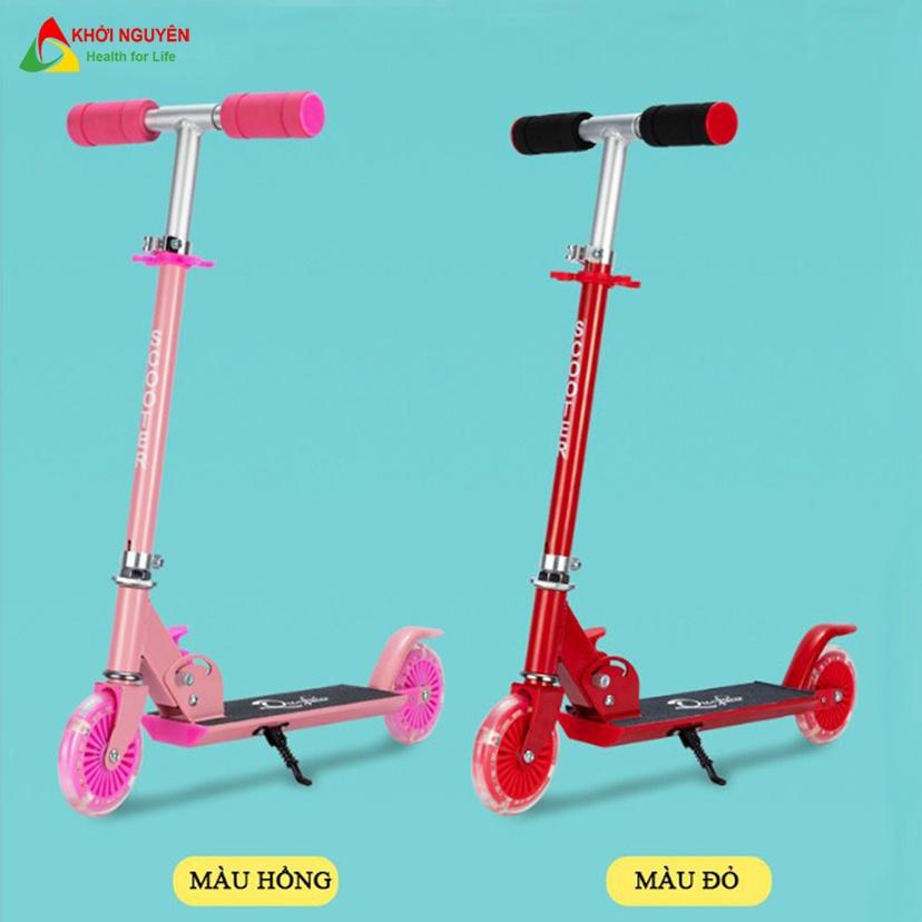 Combo 2 xe trượt scooter cao cấp có chân trống chịu tải đến 50kg