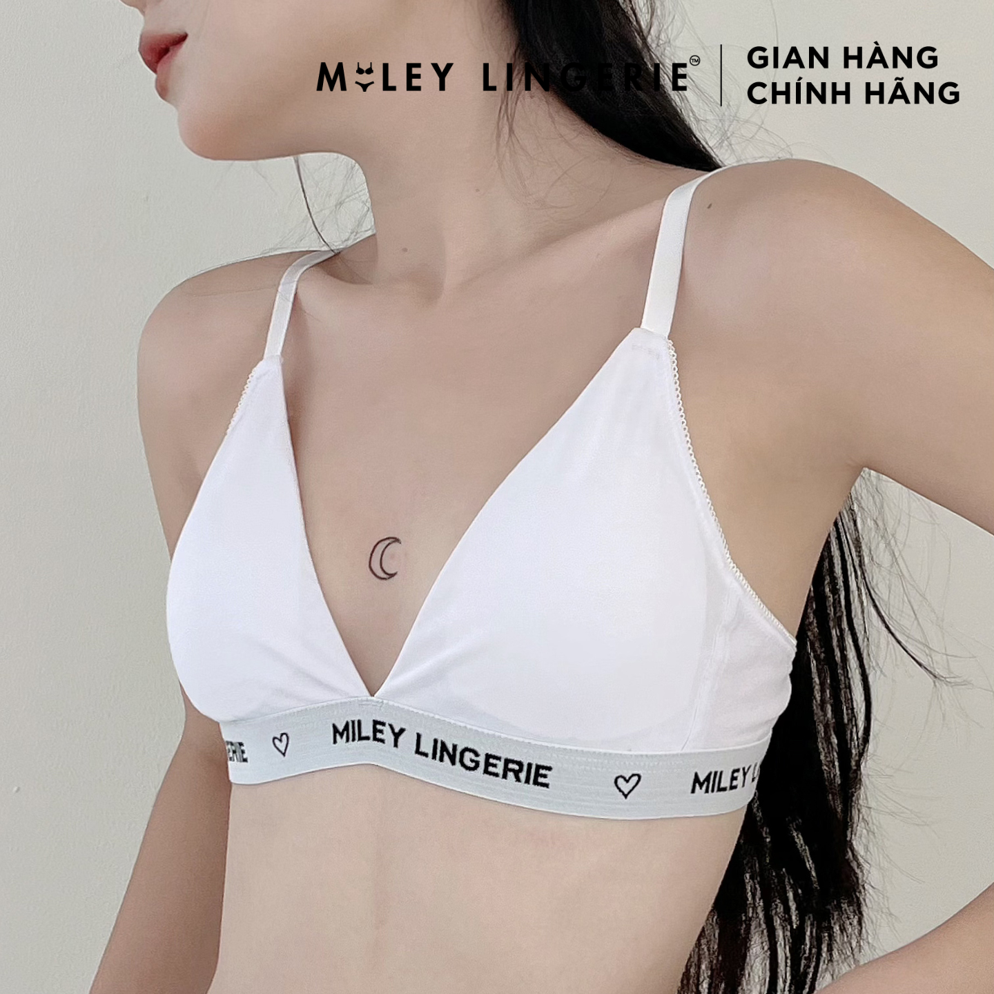 Bộ Đồ Lót Mút Mỏng Đệm Ngực Và Quần Cotton Thiên Nhiên Đồng Bộ BeingMe Lilac Purple Miley Lingerie