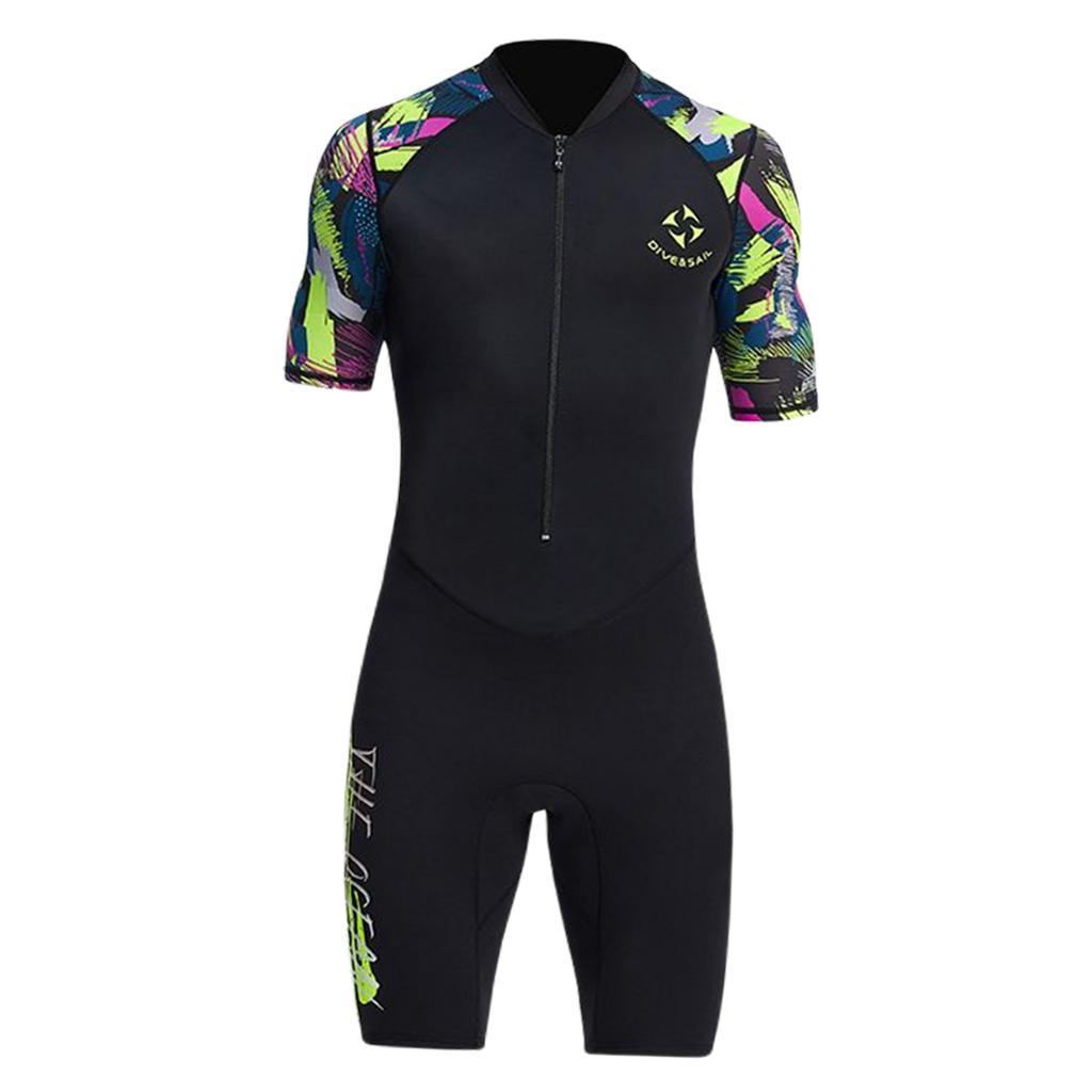 Men Wetsuit 1.5mm Jumpsuit Dive Suit for Kayaking Water Sports Surfing