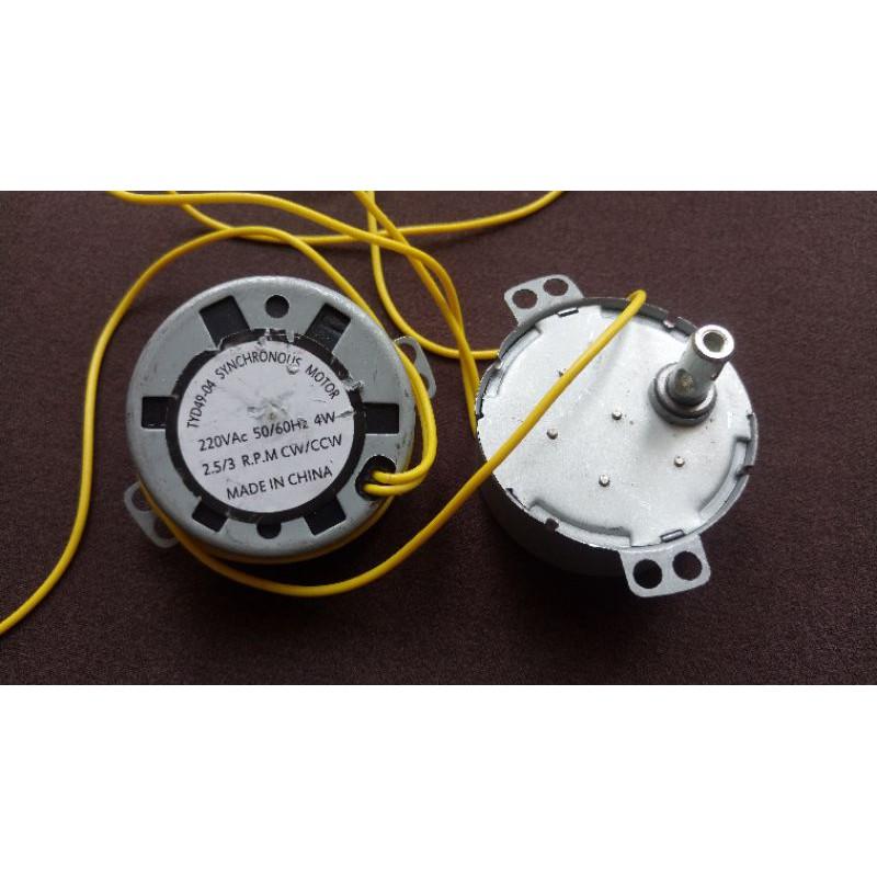 MÔ TƠ GIẢM TỐC 2,5 Vòng/Phút, motor giảm tốc độ 2 vòng rưỡi 1 phút 4W