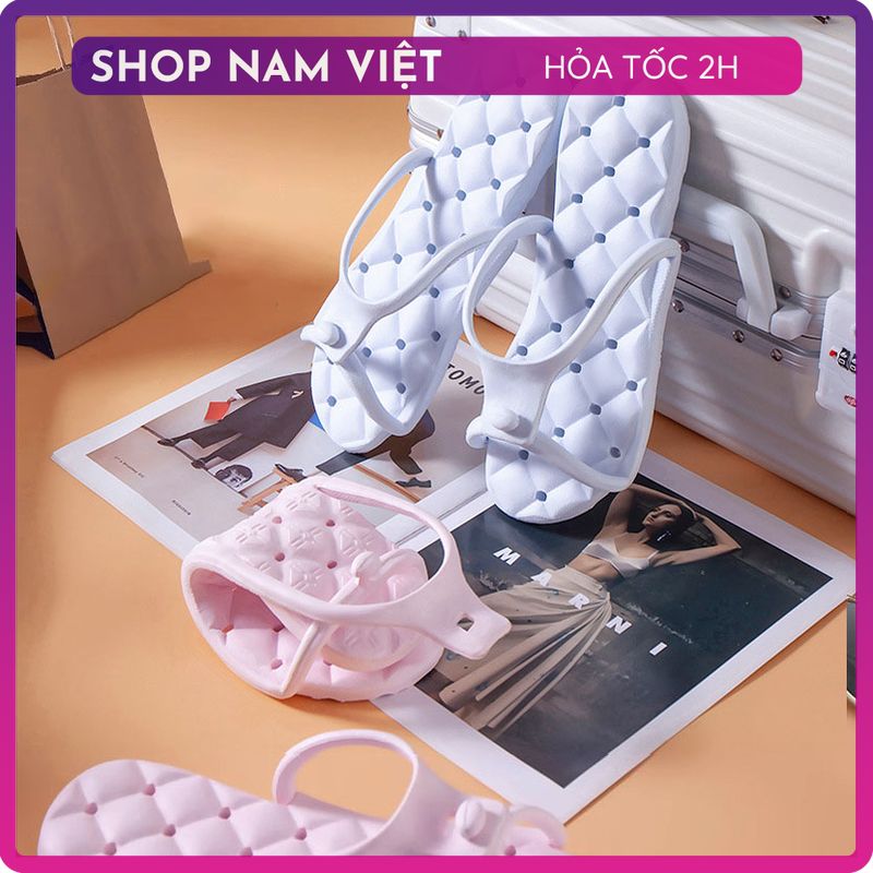 Dép Gấp EVA Siêu Nhẹ Đi Du Lịch, Đi Biển Chống Trơn Trượt