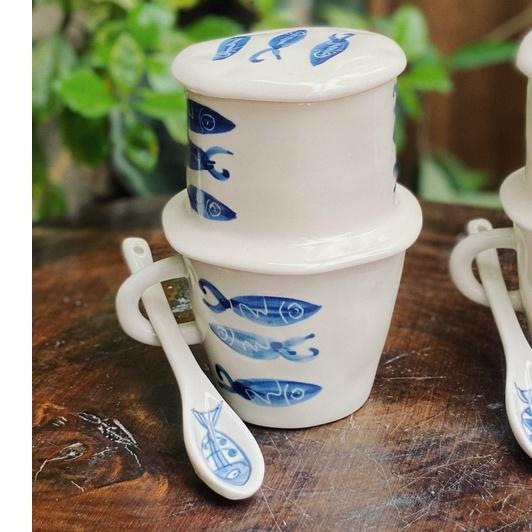 Set Phin Pha Coffee/Cà Phê Gốm Sứ - Gốm Sứ Huấn Hải