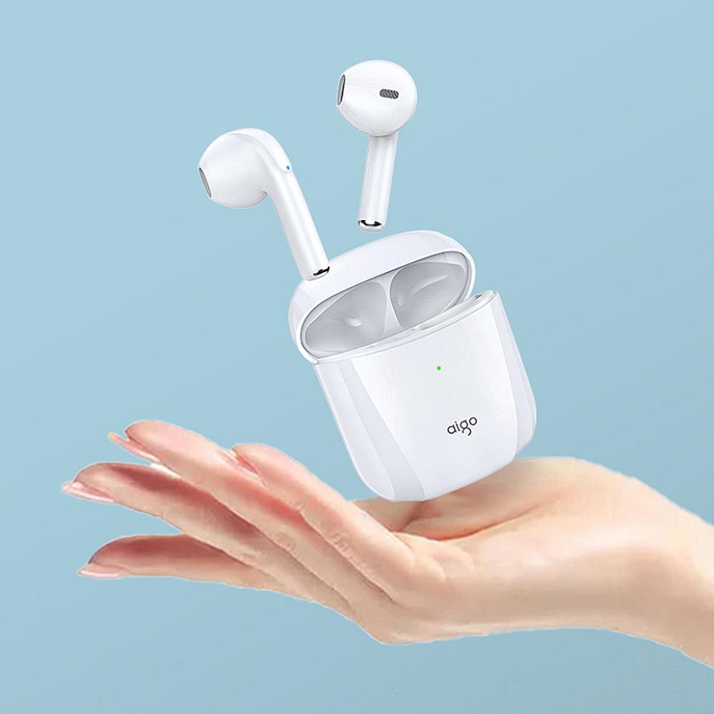 Aigo T20 True Wireless BT Headphones Semi-in-ear Sports Earbuds BT5.0 Chip Smart Touch Control Easy Pairing