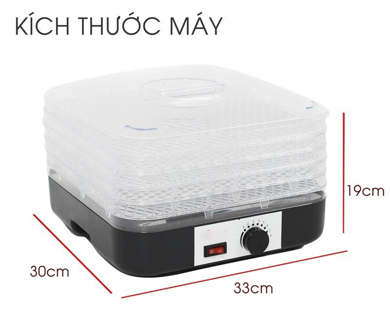 Máy sấy trái cây, thực phẩm 5 tầng K12