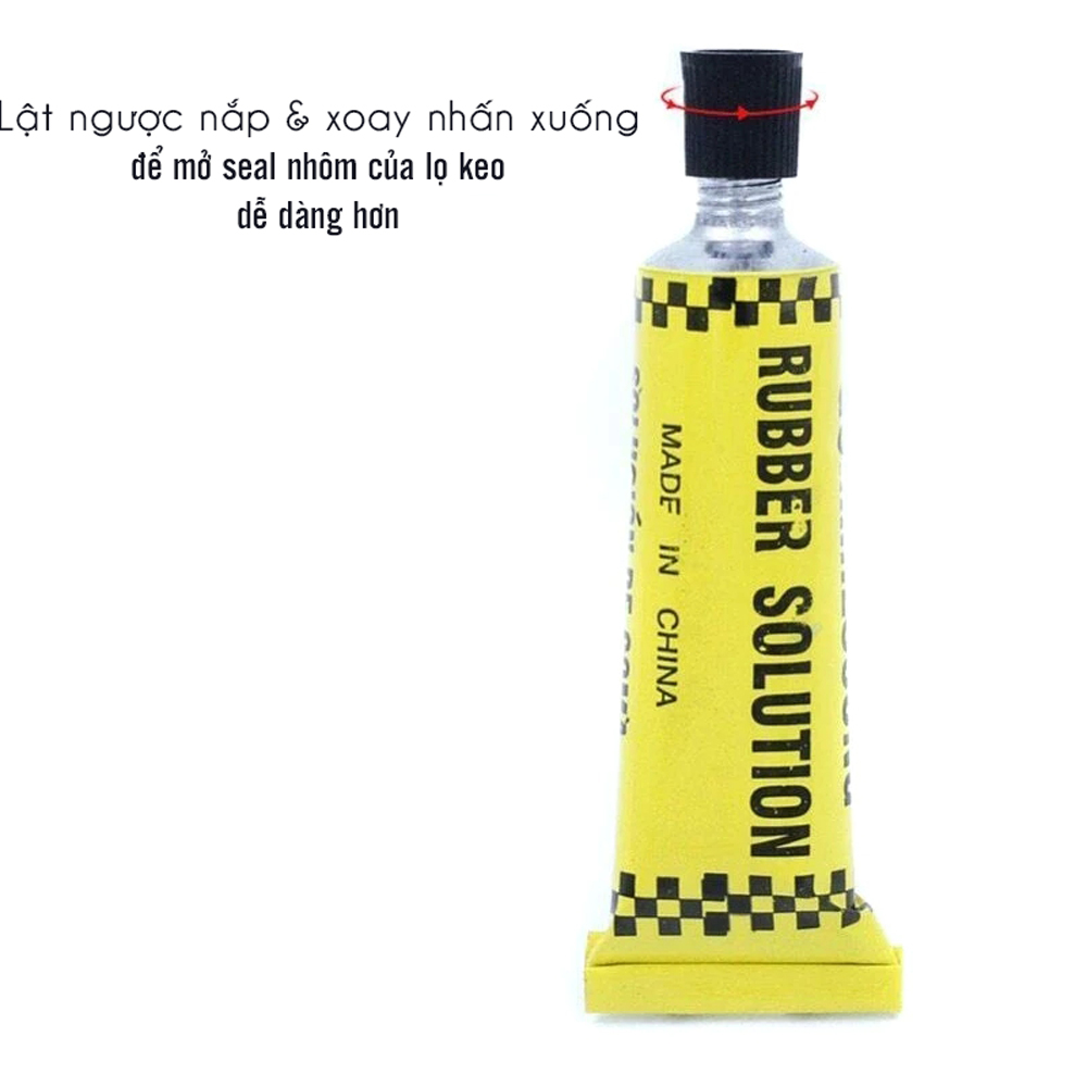 Bộ 15 Dải Keo Cao Su Vá Lốp Xe Không Săm Vá Ngoài (Vá Lụi) và 2 Tuýp Keo Vá Dự Phòng Bị Thủng Dùng Cho Xe Hơi/ Xe Ô tô/ Xe Máy