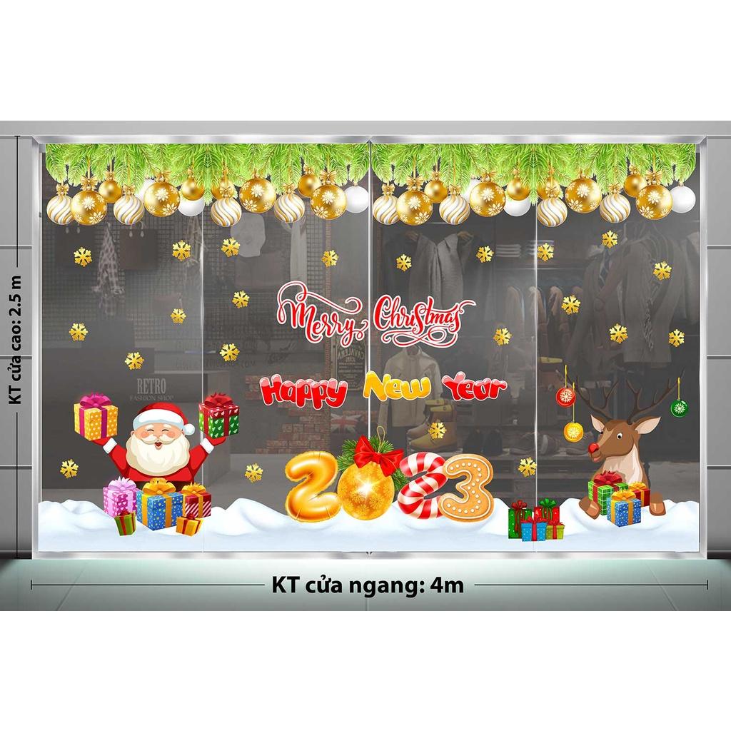 DECAL TRANG TRÍ GIÁNG SINH 2023 COMBO SỐ 65
