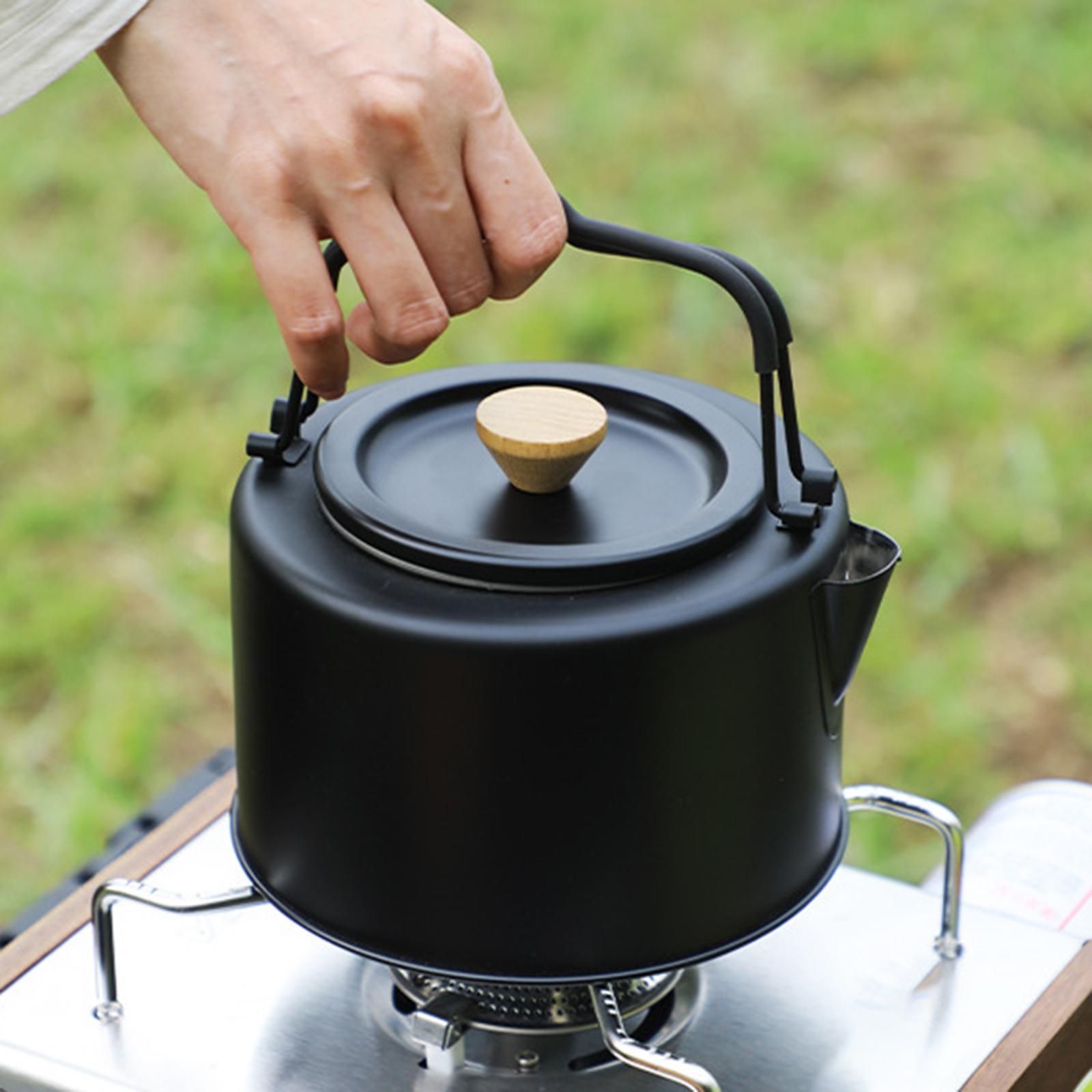 Outdoor Tea Coffee Pot Teapot Camping Kettle for Hiking Barbecue Backpacking