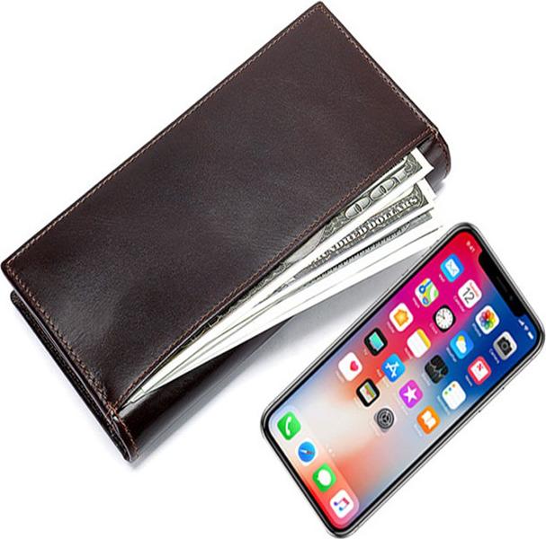 Ví đứng da bò thời trang BHM8011