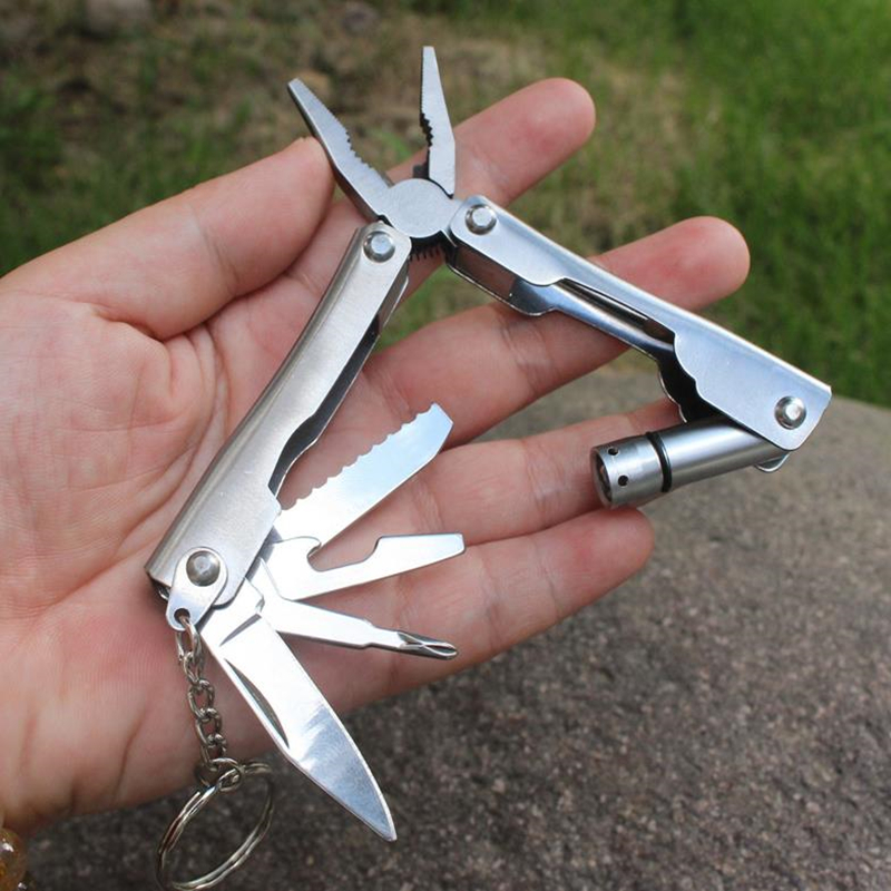 Kìm móc khóa dụng cụ cao cấp 10 chi tiết nhỏ gọn, tiện ích