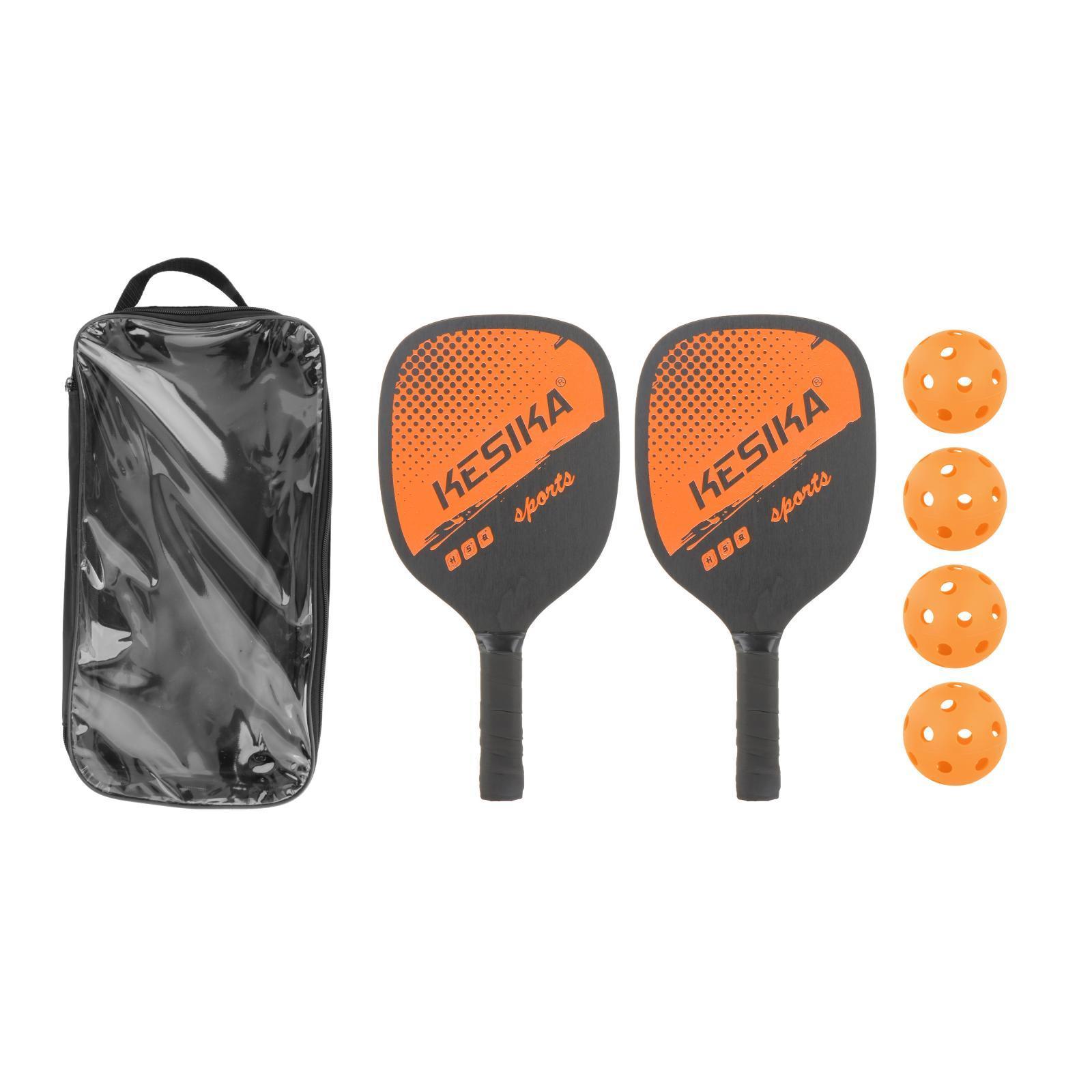 2-3pack Professional Pickleball Paddles Comfort Grip with Bag 4 Balls Racquet