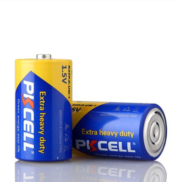 6 Cái PKCELL R20P Pin Siêu Nặng Kích Thước D 1.5V 13A UM1 MN1300 E95 Pin Kẽm Carbon Pin Khô Sơ Cấp Điện Áp Danh Định: 1.5V