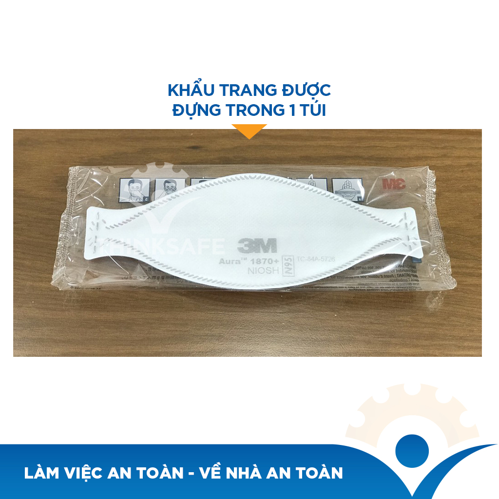 Khẩu trang N95 3M 1870+ Khẩu trang y tế dùng trong phẫu thuật đạt chuẩn N95 và P2 chống bụi chống độc phòng dịch chính hãng