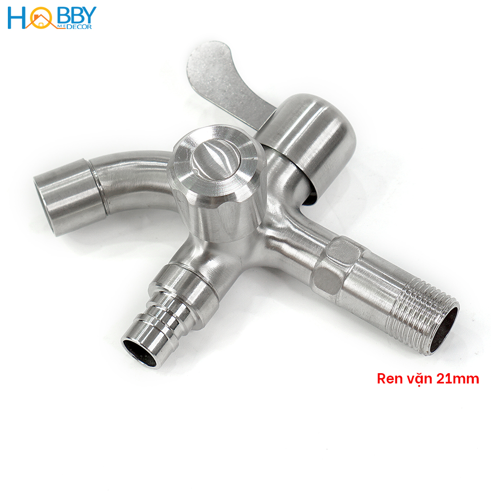 Củ sen lạnh 2 van đóng mở đa năng HOBBY Home Decor CS3 - chuẩn Inox 304 ren vặn 21mm