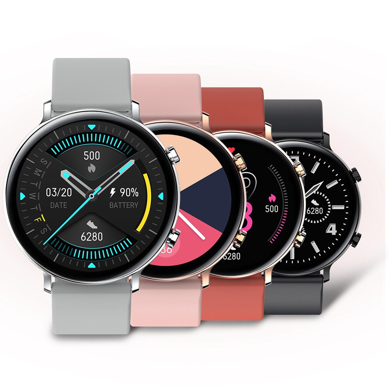 Sports Smartwatch Fitness Tracker Calorie Counter Pedometer Black