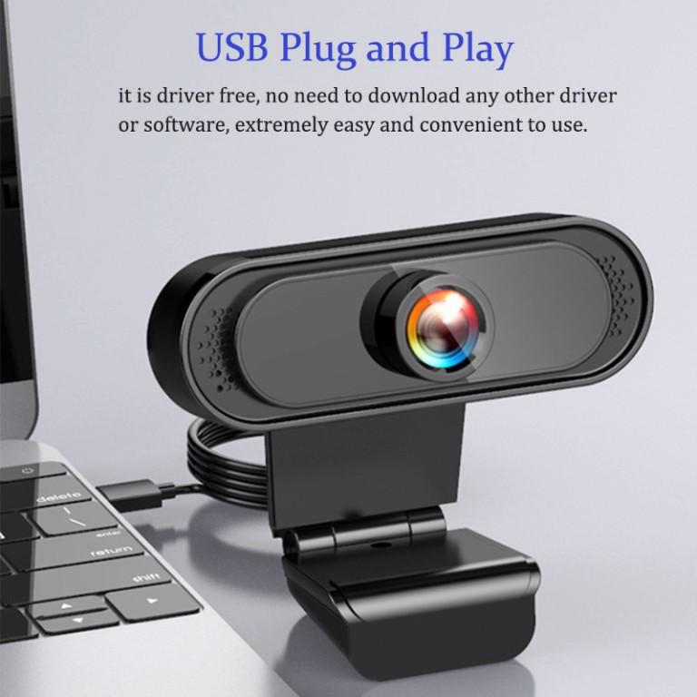 Webcam Mini Full HD 1080P 720P Tích Hợp Micro Tiện Dụng Cho Máy Tính, học zoom, học online trực tuyến, quay chữ rõ nét