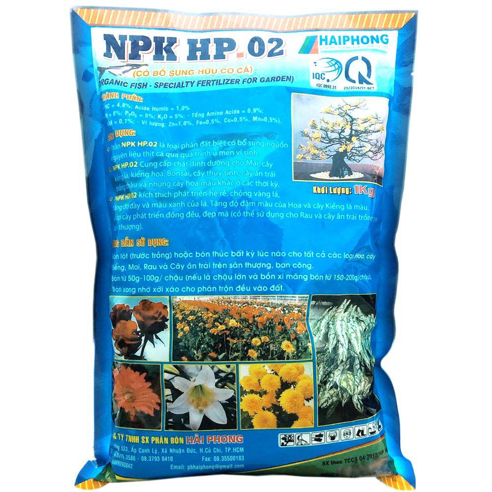 Hữu cơ đạm cá NPK HP 02 - Gói 1kg