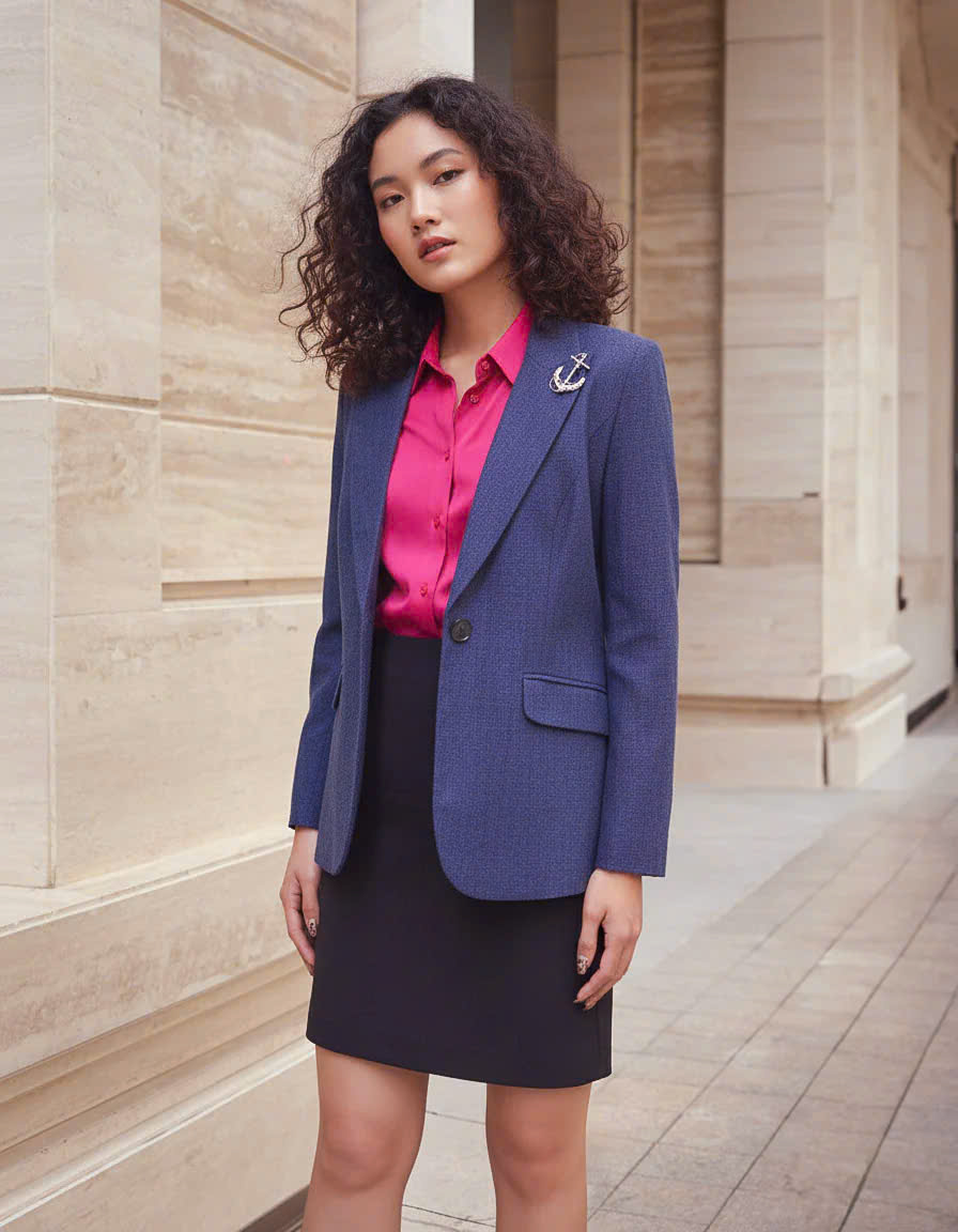 Áo Vest Blazer Linen Hải Nham thời trang thiết kế Hity Top155