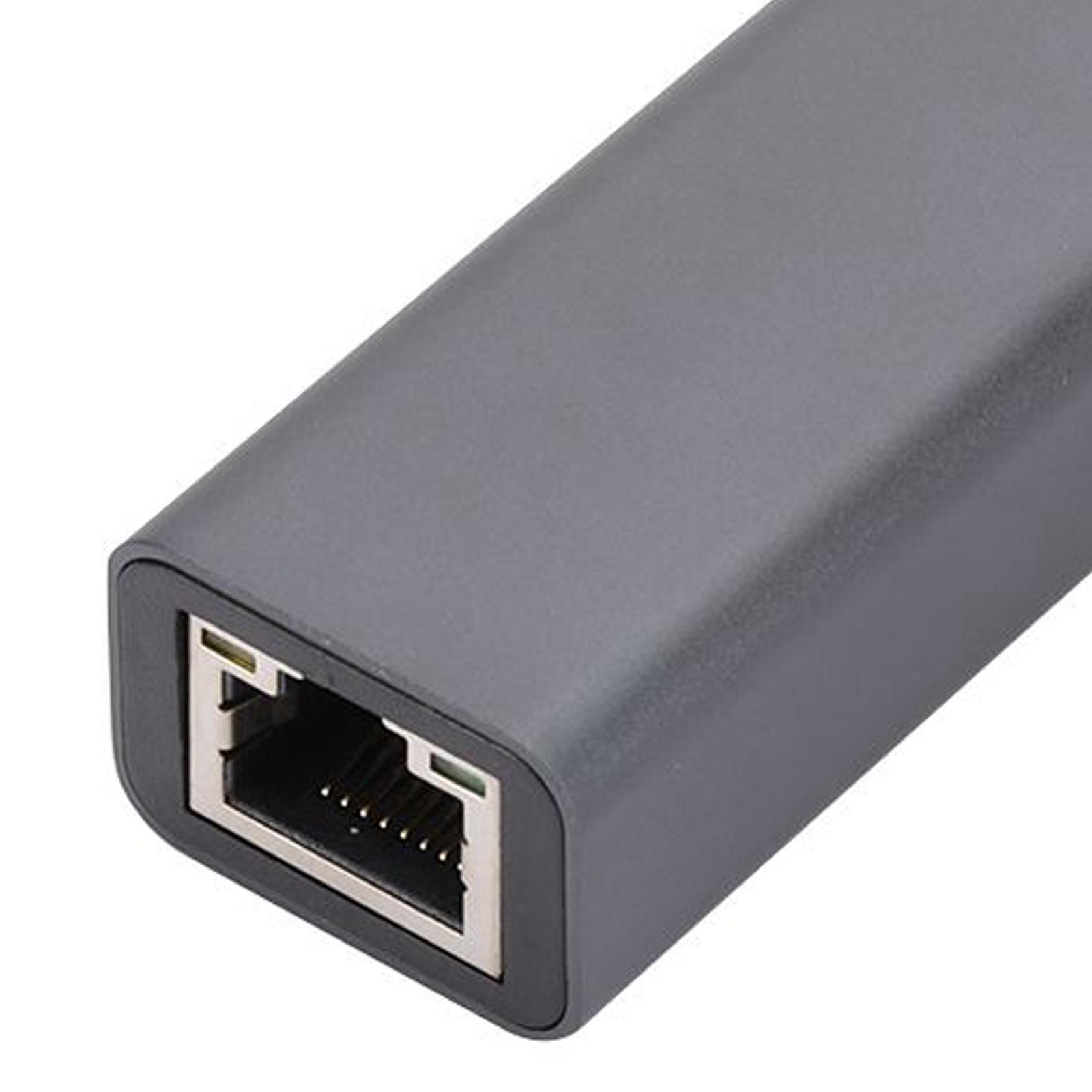 USB Ethernet Adapter, Dongle 10/100/1000Mbps High Speed Network Card for Windows PC Laptop