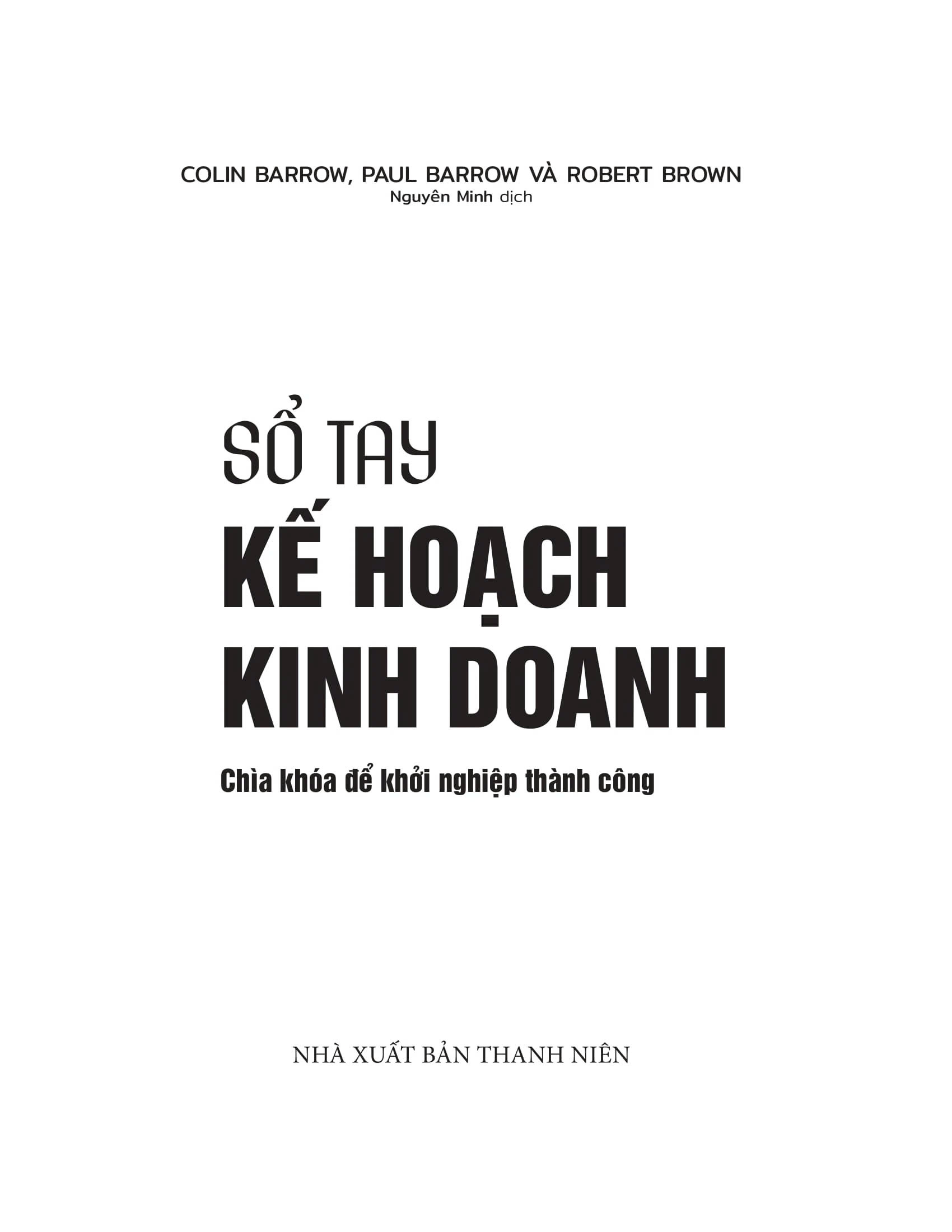 Sổ Tay Kế Hoạch Kinh Doanh