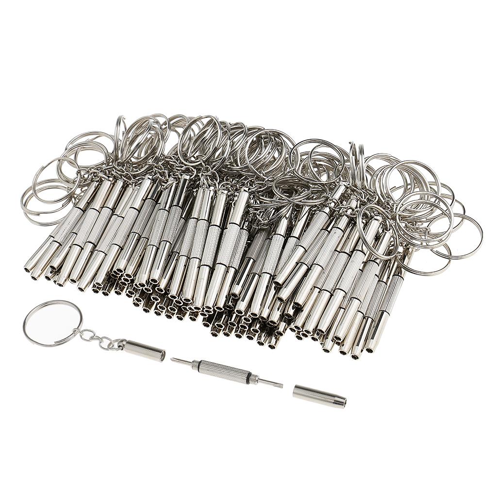 2x100 Pieces 3 in 1 Eyeglass Sunglasses Cellphone Watch Screwdriver Repair Kit