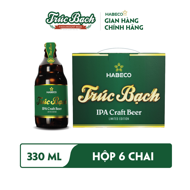 Combo 2 Hộp Bia Trúc Bạch IPA Craft - Hộp 6 chai 330ml - Phiên bản Tết 2024