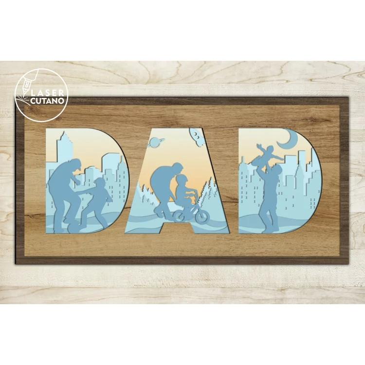 Đèn ngủ trang trí decor DAD dành cho cha