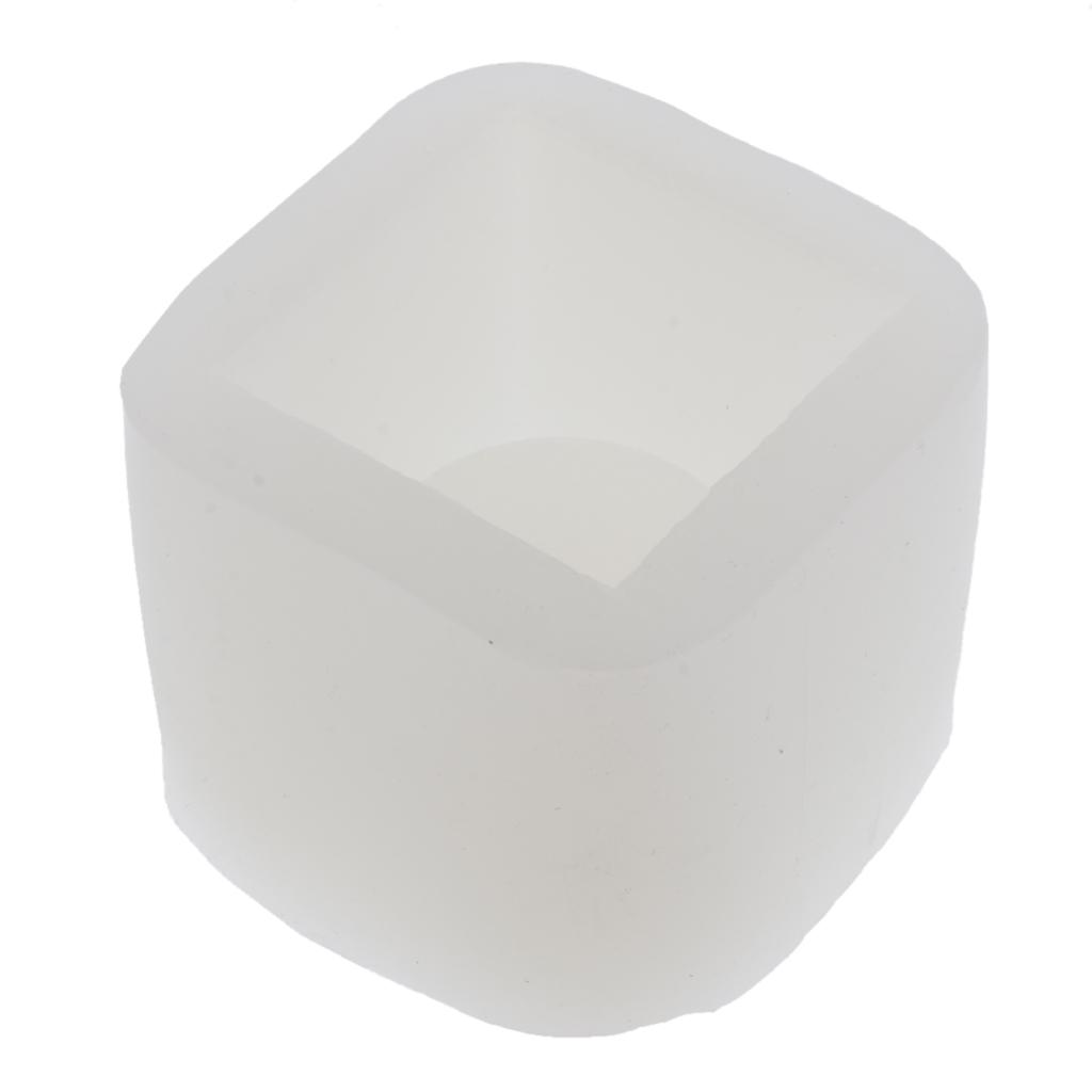 Geometric Round Square Silicone Flower Pot Mold Concrete Cement Resin Cast Mould