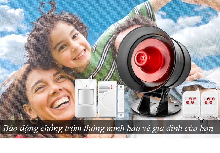 Báo động chống trộm cảm biến hồng ngoại phát hiện chuyển động thông minh cao cấp