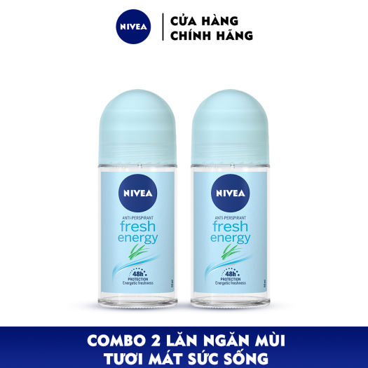 Combo 2 Lăn Ngăn Mùi NIVEA Dành Cho Nữ (50Ml)