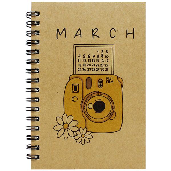 Sổ Lò Xo Kraft A6 - Không Kẻ Có Chấm - 80gsm - The Sun 03