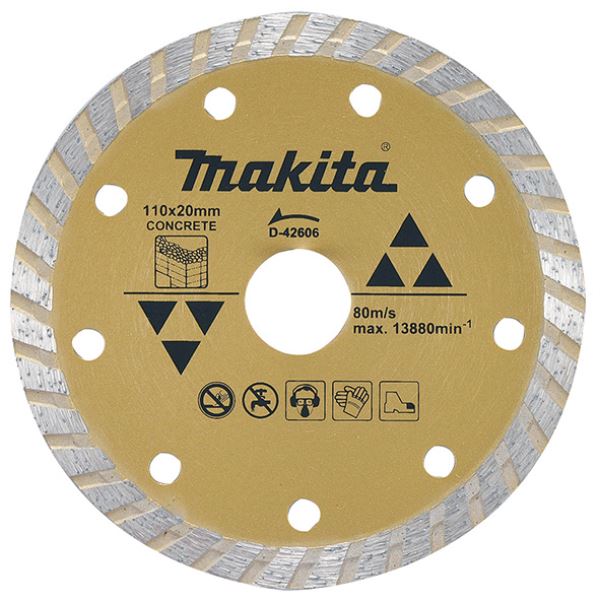 Lưỡi cắt kim cương Makita D-42606 Φ110 x 20mm (cắt khô)