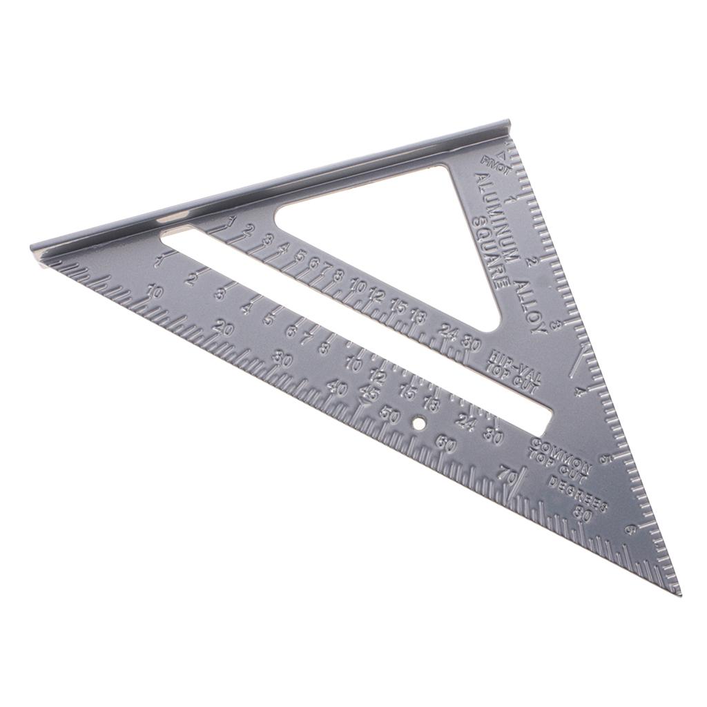 7 "Nhôm Tam Giác Thước Vuông Tốc Độ Thợ Mộc Khung Viền Bằng Dụng Cụ Đo