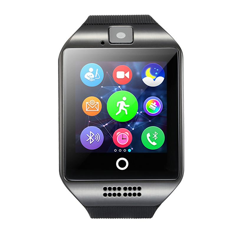 Đồng hồ thông minh Q18 điện thoại di động thẻ bluetooth đeo thông minh vòng cung đẹp đồng hồ thời trang bán hàng trực tiếp tại nhà máy xuyên biên giới