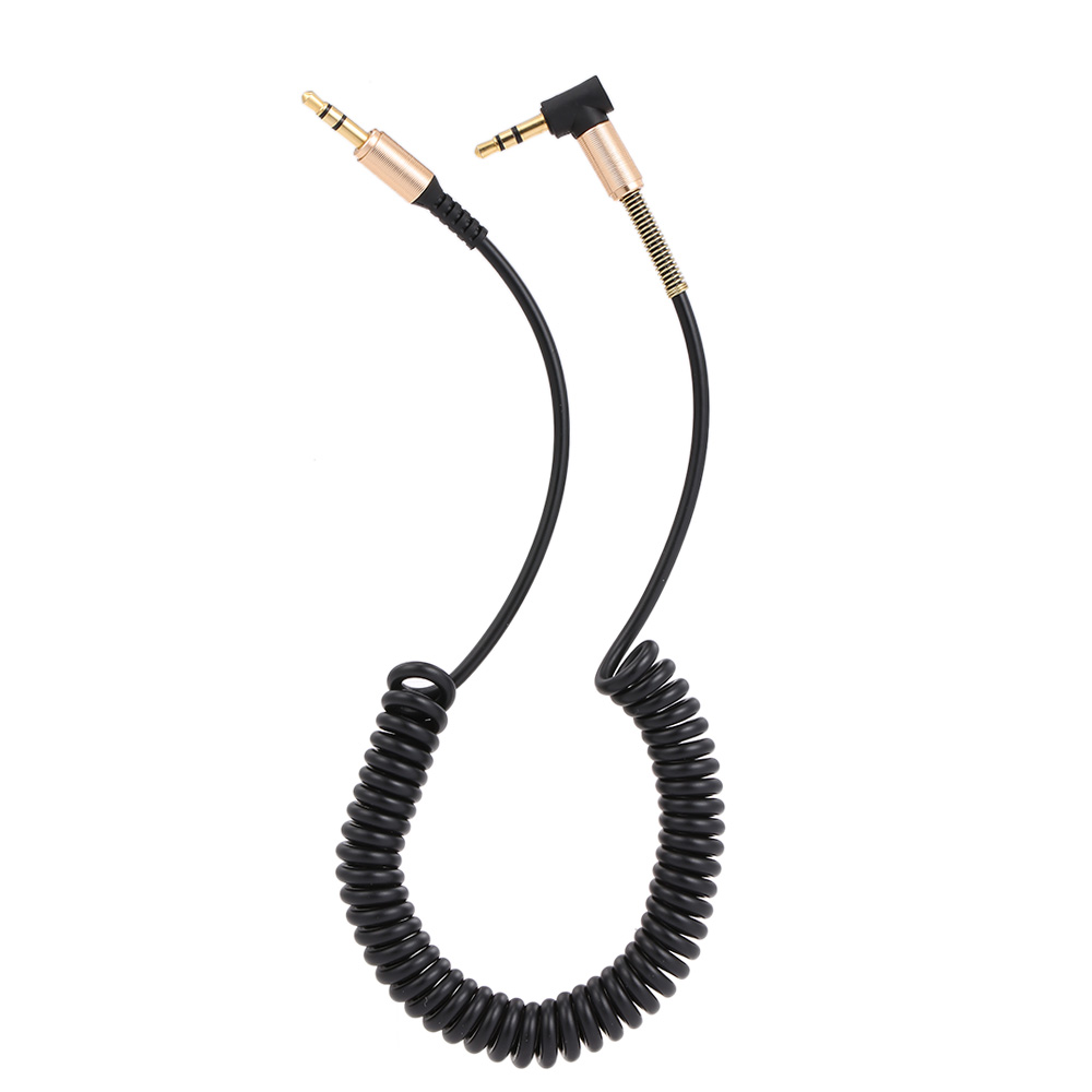 Dây Cáp Mở Rộng Âm Thanh 1,7 Mét Giắc Cắm 3,5 Mm Có Thể Kéo Dãn Lò Xo