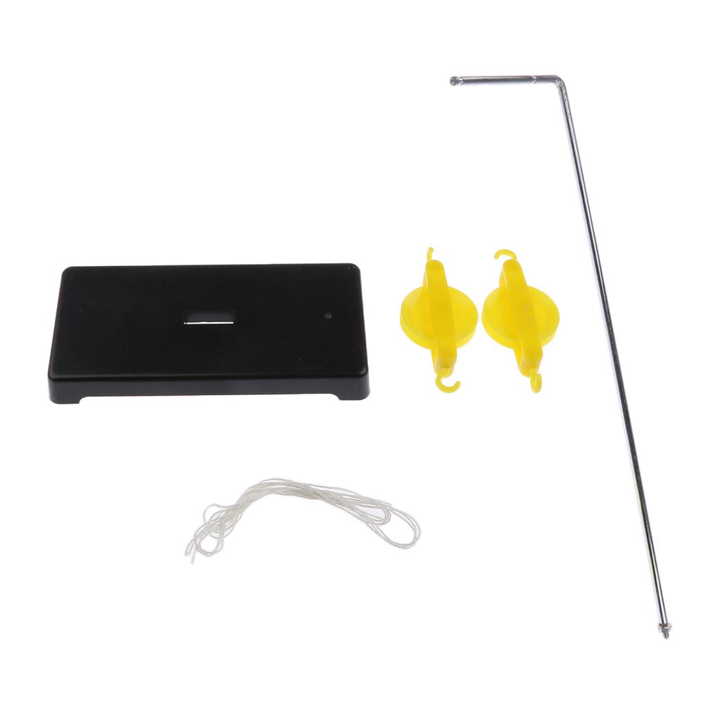 2 Pieces Plastic Pulley Support Base for Physics Force Teaching Classroom