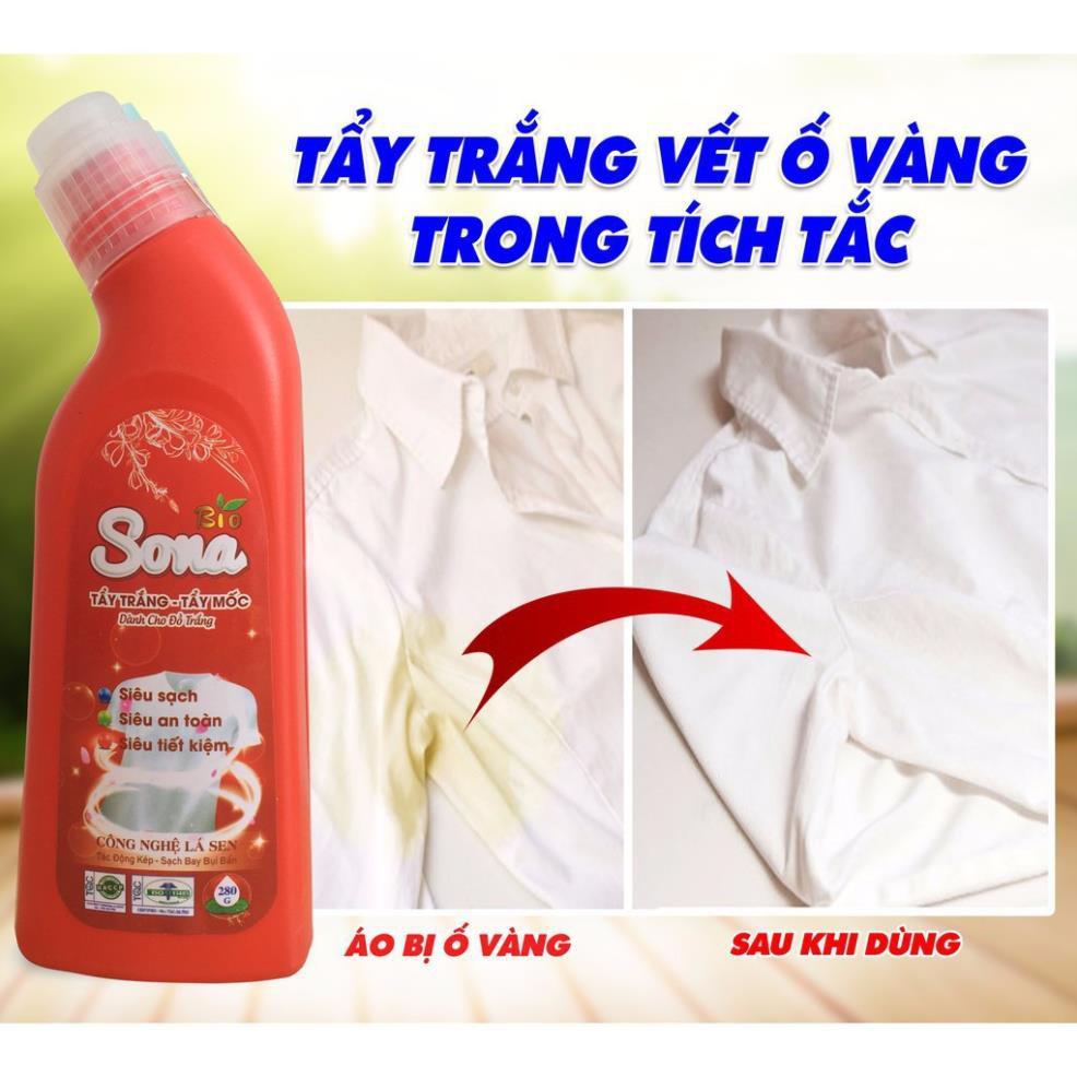 Tẩy Trắng - Tẩy Mốc Đồ Trắng SoNa 280ml